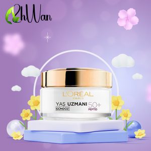 کرم ضد چروک و بازسازی کننده +۵۰ سال روز لورآل Loreal سری Yas Uzmani Gunduz حجم ۵۰ میل