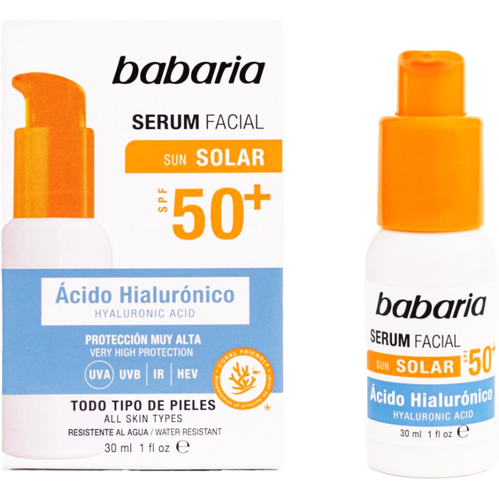 سرم صورت باباریا +SPF50 حاوی هیالورونیک اسید