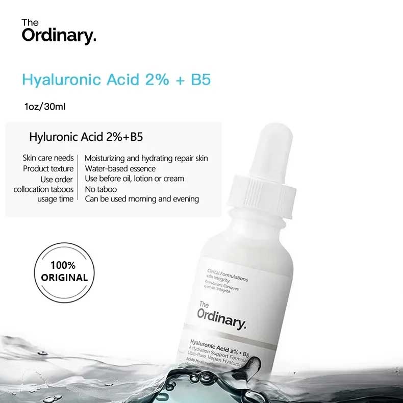 سرم هیالورونیک اسید اوردینری Hyaluronic Acid 2% + B5 حجم 30 میل